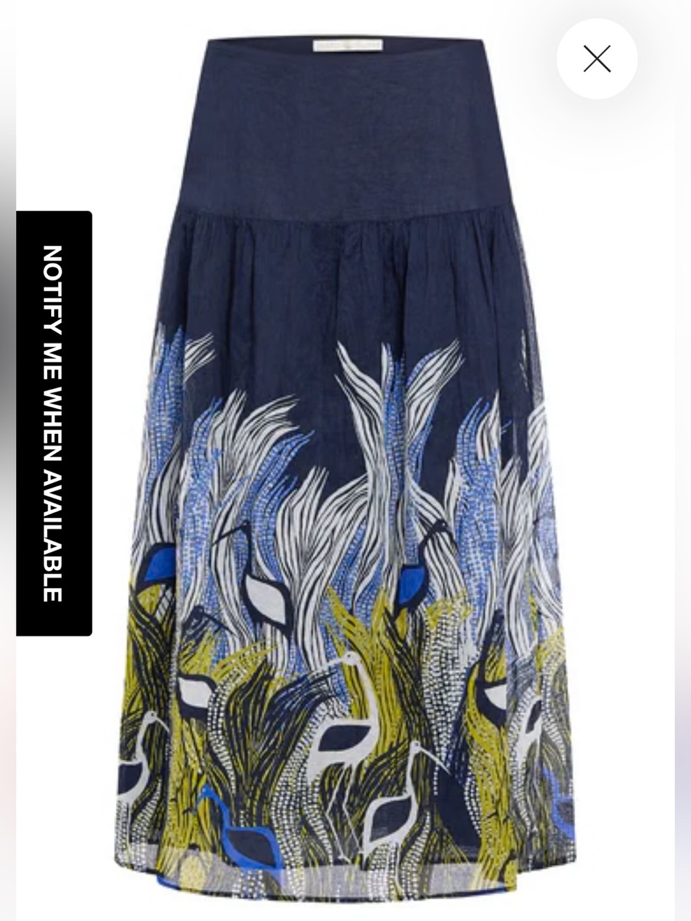 Marie Oliver Owens Skirt - Navy Heron